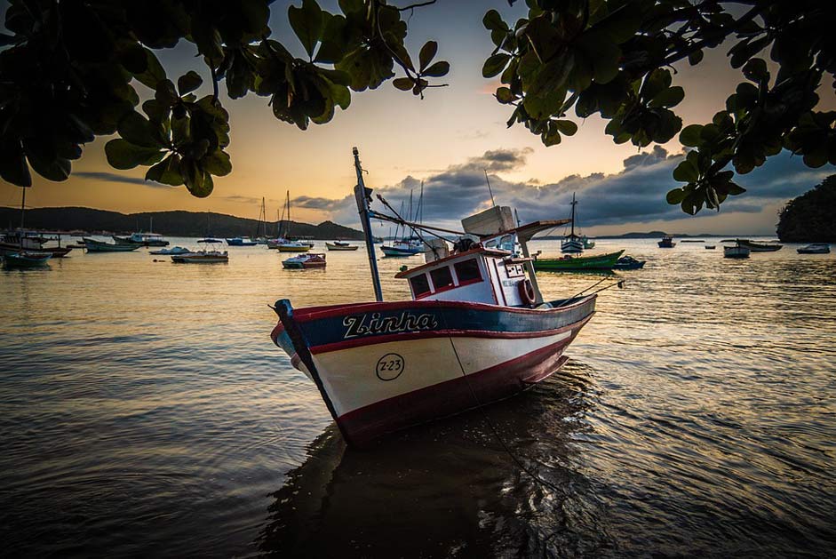 Ocean Brazil Beach Boat