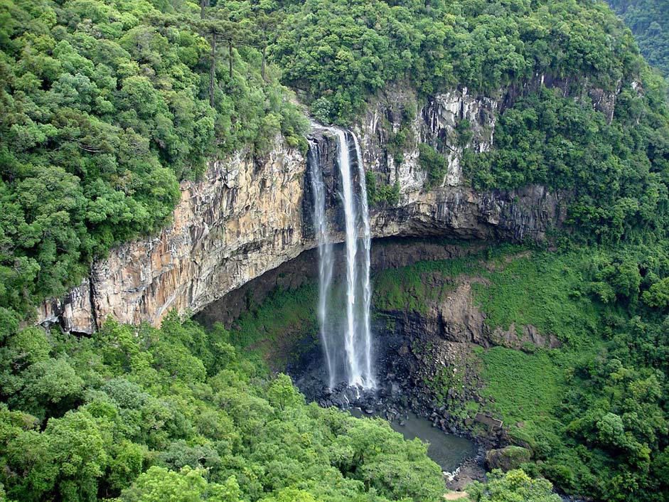 Rio-Grande-Do-Sul Brazil Waterfall Caracol