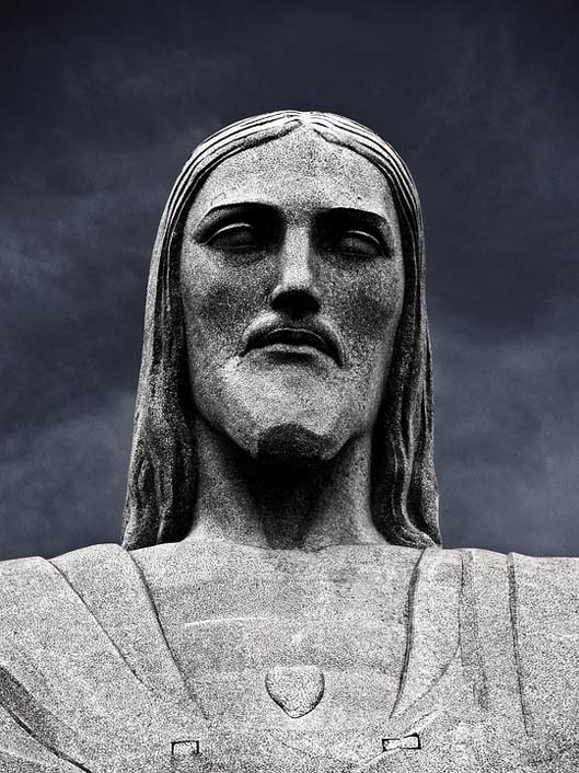 Portrait Statue Jesus Rio-De-Janeiro