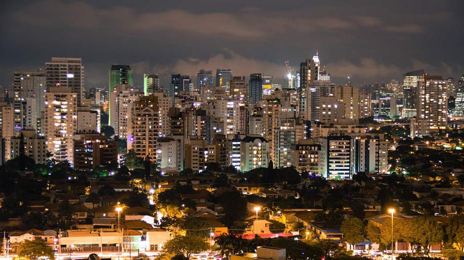 Evening Cityscape Skyline Sao-Paulo