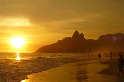 Ipanema-Beach  Sugarload-Mountain Rio-De-Janeiro Picture