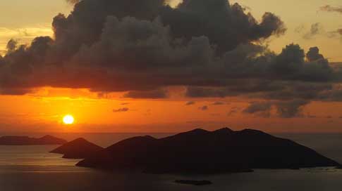British-Virgin-Islands Islands Caribbean Sunset Picture
