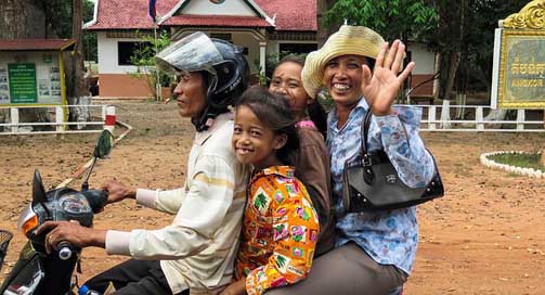 Cambodia Motorcycle Siem-Reap Asia Picture