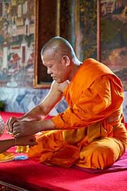 Buddhist Orange Priest Buddhism Picture