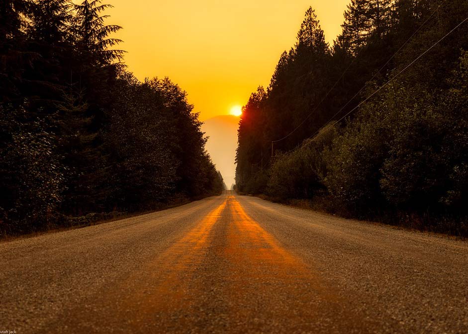 Highway Road Landscape Canada