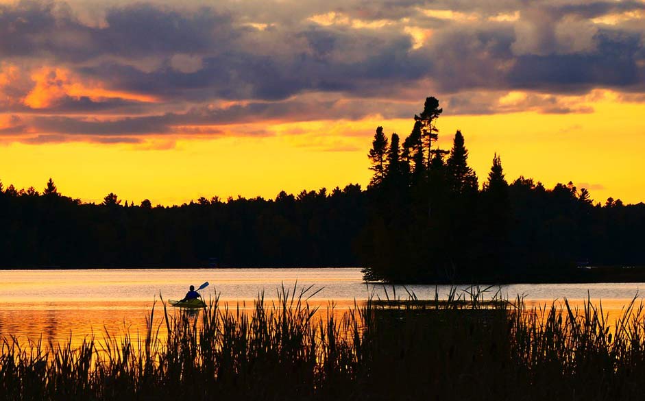 Summer Landscape Nature Kayak