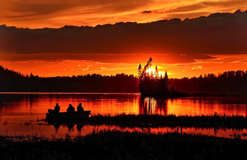 Fishermen Twilight Evening Sunset