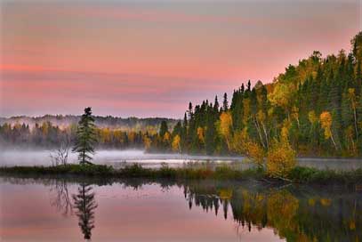 Autumn-Landscape Water-Fall Colors Nature Picture