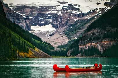 Lake-Louise Mountains Landscape Canada Picture
