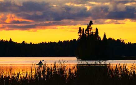 Kayak Summer Landscape Nature Picture