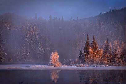 Winter-Landscape Cold Mountain Snow Picture