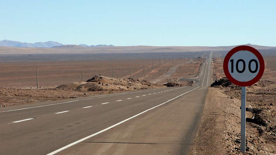 Landscape Road Panamericana Chile