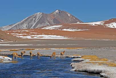 Chile Mountain-River Mountains Andes Picture