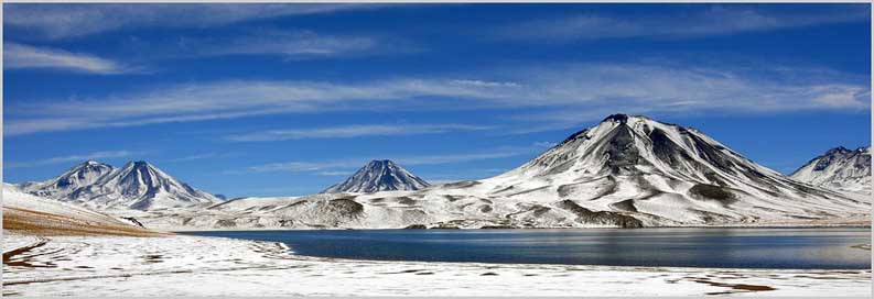Chile Bergsee Andes Mountains Picture
