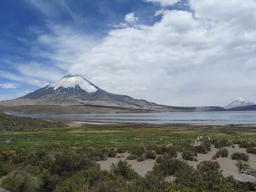 Volcano Lake Parincota Chile Picture