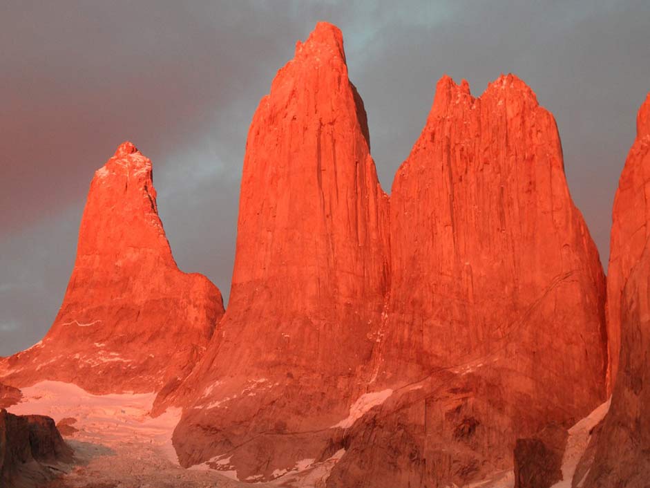 Granite-Rock Granite Mountains Torres-Del-Paine