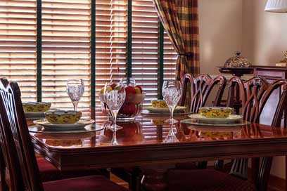 Dinner-Table Soup-Bowls Chairs Table Picture