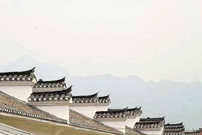 Roof Forbidden-City Dragon China Picture