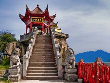 Temple Jiuhuashan China Buddhism Picture