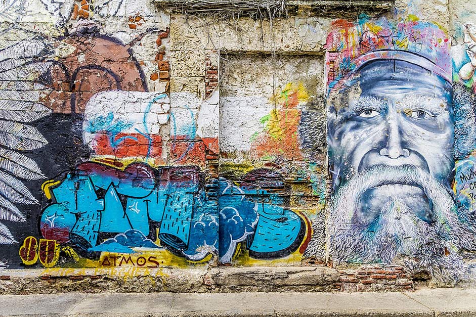 Street-Art Grunge Graffiti Background
