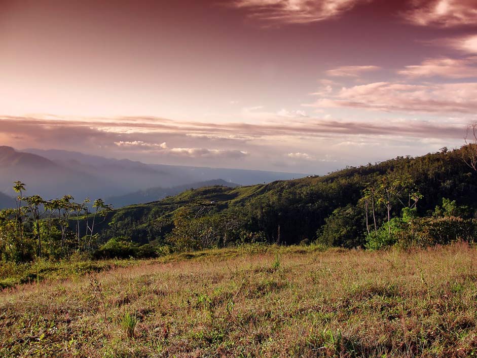 Valley Mountains Landscape Costa-Rica