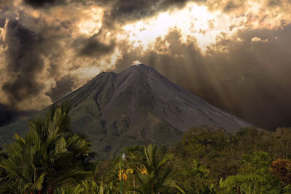 Costa Landscape Volcano Costa-Rica