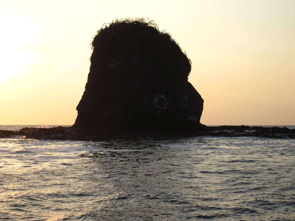 Rocky Deserted Tall Island