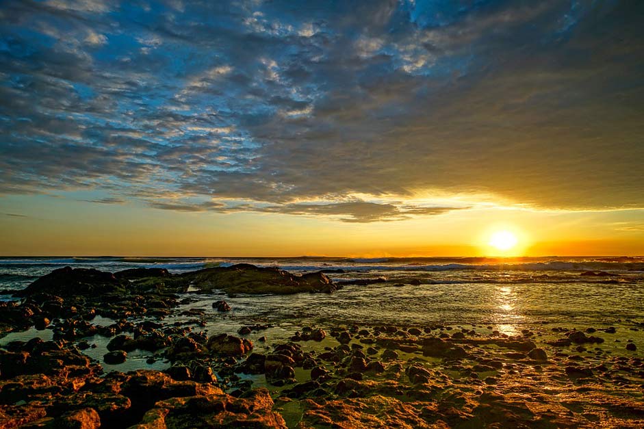 Beach Rica Costa Sunset
