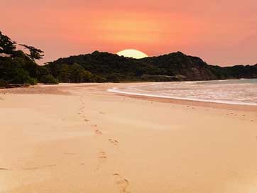Beach Costa-Rica Coast Sunset Picture