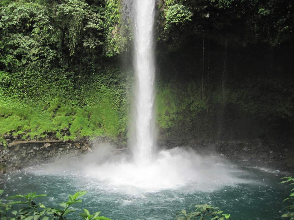 Landscape Pond Costa-Rica Waterfall