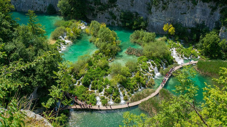 National-Park Waterfall Lake Croatia