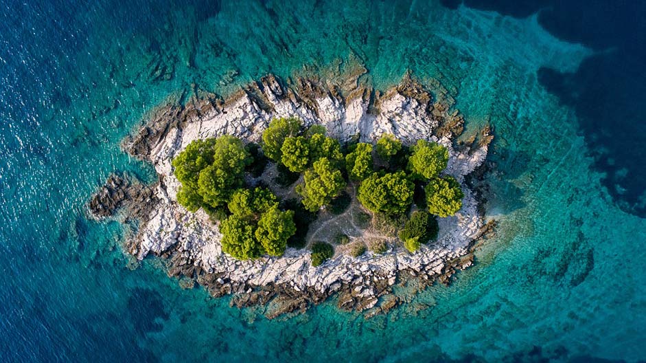 Summer Croatia Sea Island