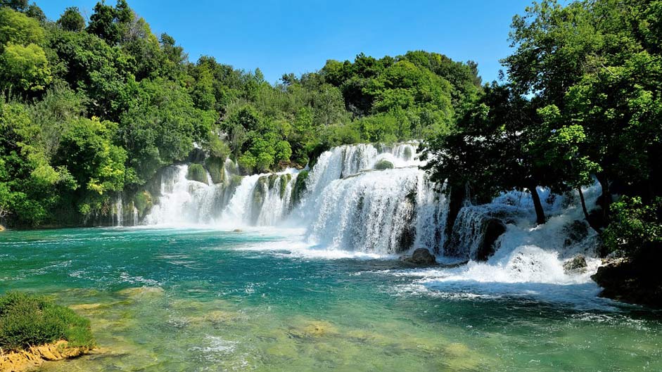 Nature Croatia Waterfall Krka