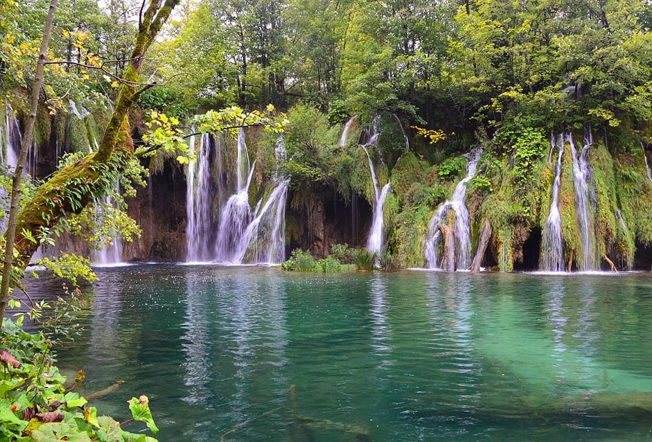 Croatia Waterfall National-Park Plitvice