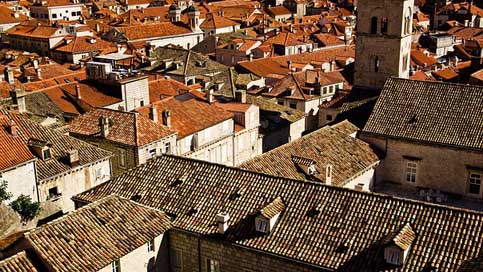 Roofs Dubrovnik Brown-Roofs Orange-Roofs Picture