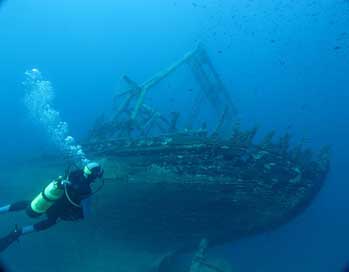 Diving Wreck Mediterranean Croatia Picture