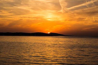 Sunset Croatia Island Sea Picture