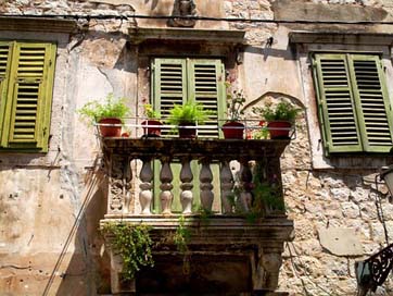 South Croatia Old-House Balcony Picture