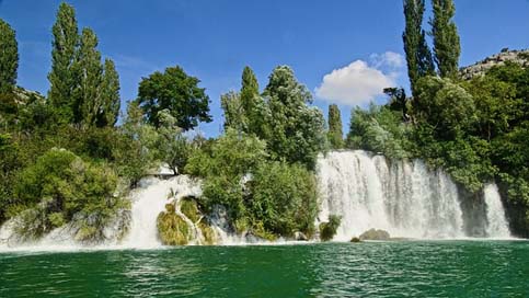 Waterfall Waters National-Park Croatia Picture
