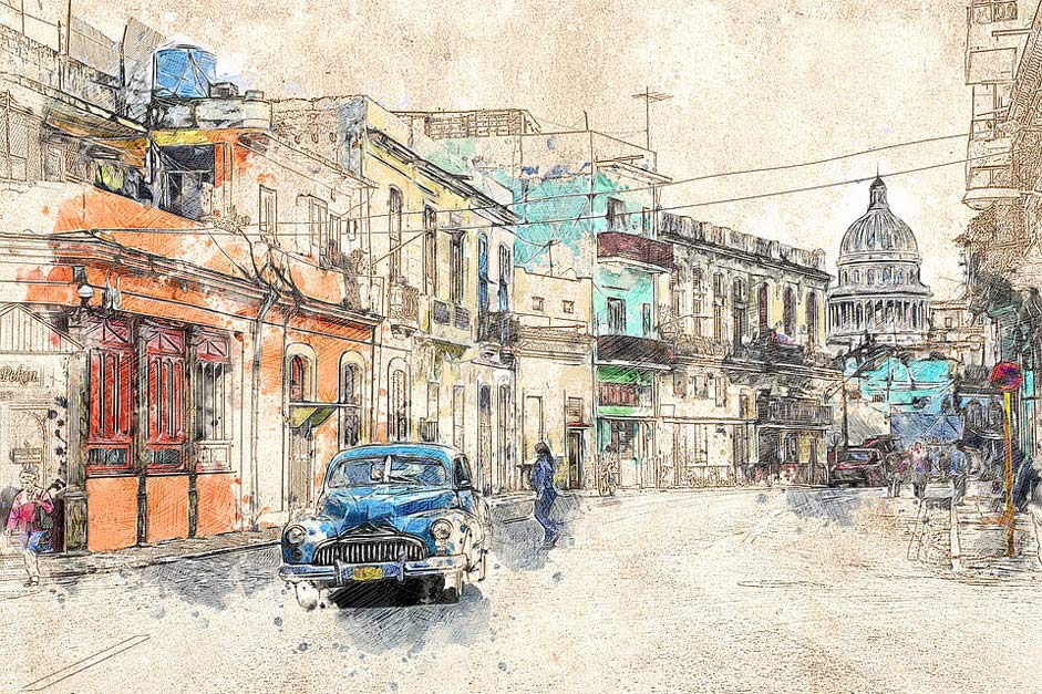 Old-Car Havana Oldtimer Cuba