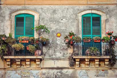 Balcony Color House Cuba Picture