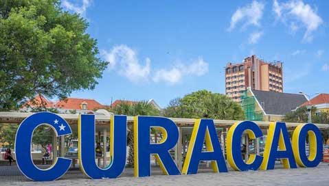 Curacao Blue Sign Decoration Picture