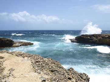 Sea Wave Rock Caribbean Picture