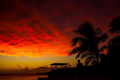 Curacao Tropics Dusk Sunset Picture