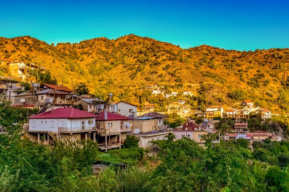 Village Landscape Troodos Mountain