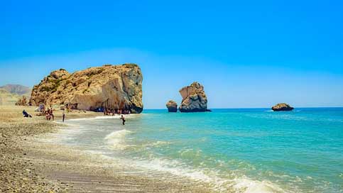 Cyprus Scenery Aphrodite'S-Rock Petra-Tou-Romiou Picture