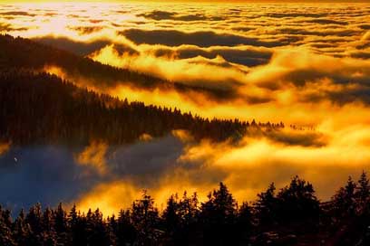 Czech-Republic Silhouettes Scenic Landscape Picture