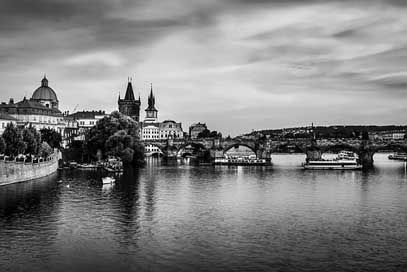 Prague Water River Czech-Republic Picture