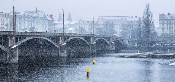 Snow Snowy Winter Bridge Picture