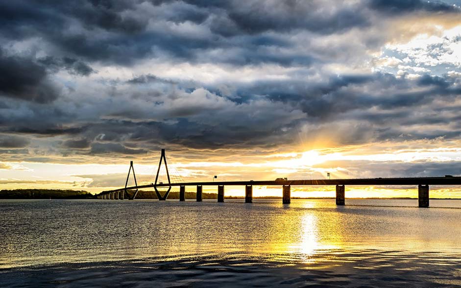 Sea-Bridge Denmark Bridge Baltic-Sea